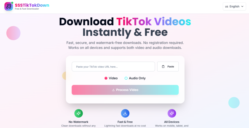 SSSTikTok Download Video Tik Tok