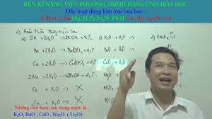 Viết Phương Trình Hóa Học