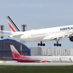 Air France A350 Chicago flight return