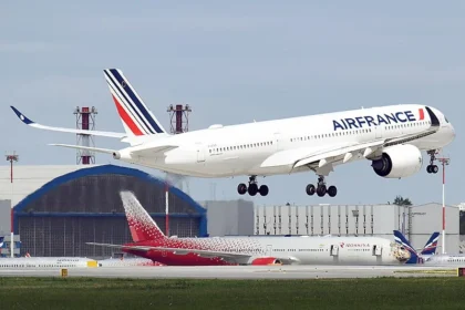 Air France A350 Chicago flight return