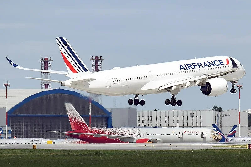 Air France A350 Chicago flight return