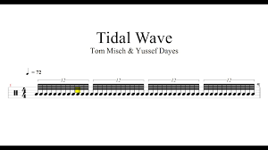 Tidal wave tom misch grum sheet music