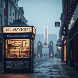 What is going on in Borehamwood News, and why is it known for its film studios?